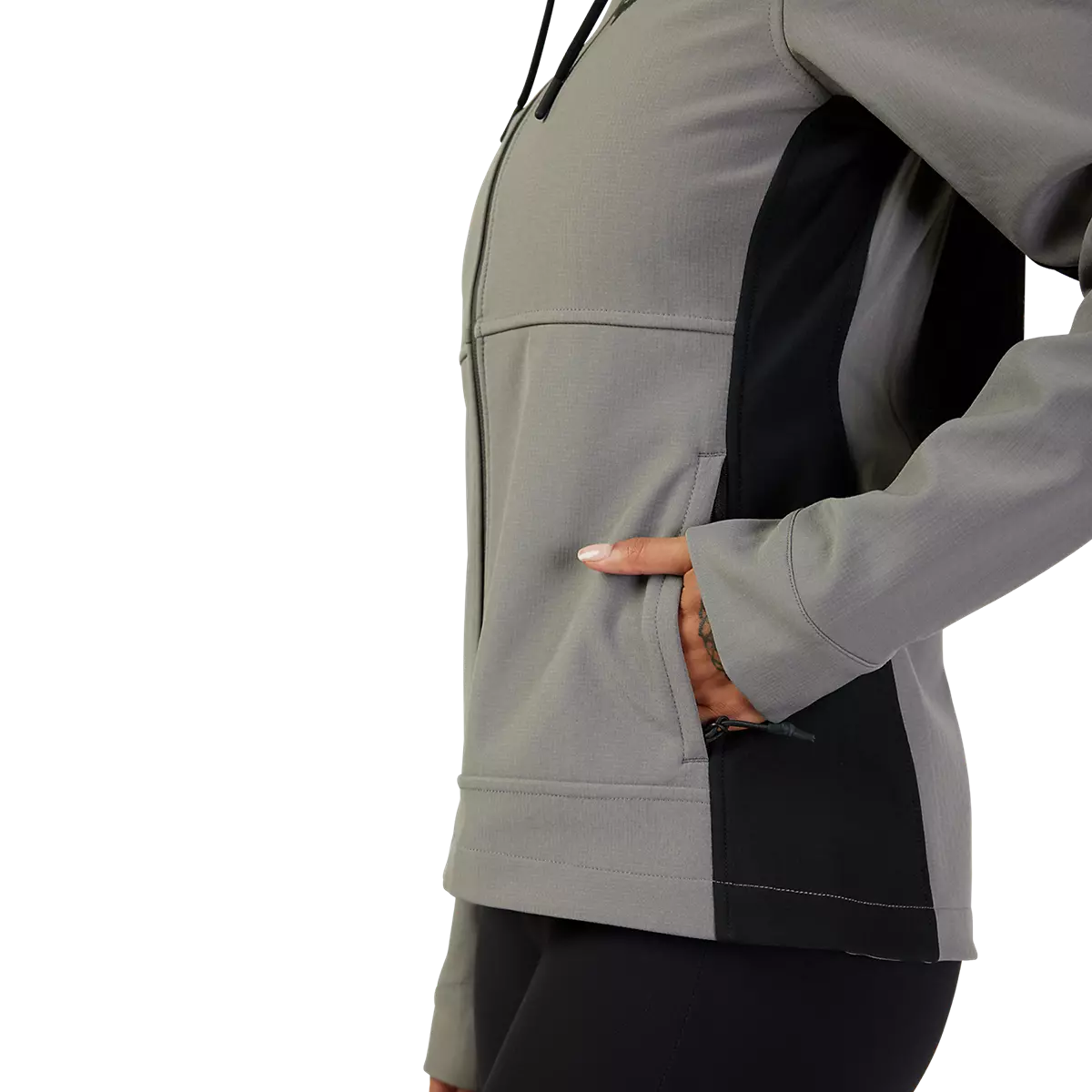 Fox Racing - Womens Pit Softshell Jacket-Pewter (31758-052)