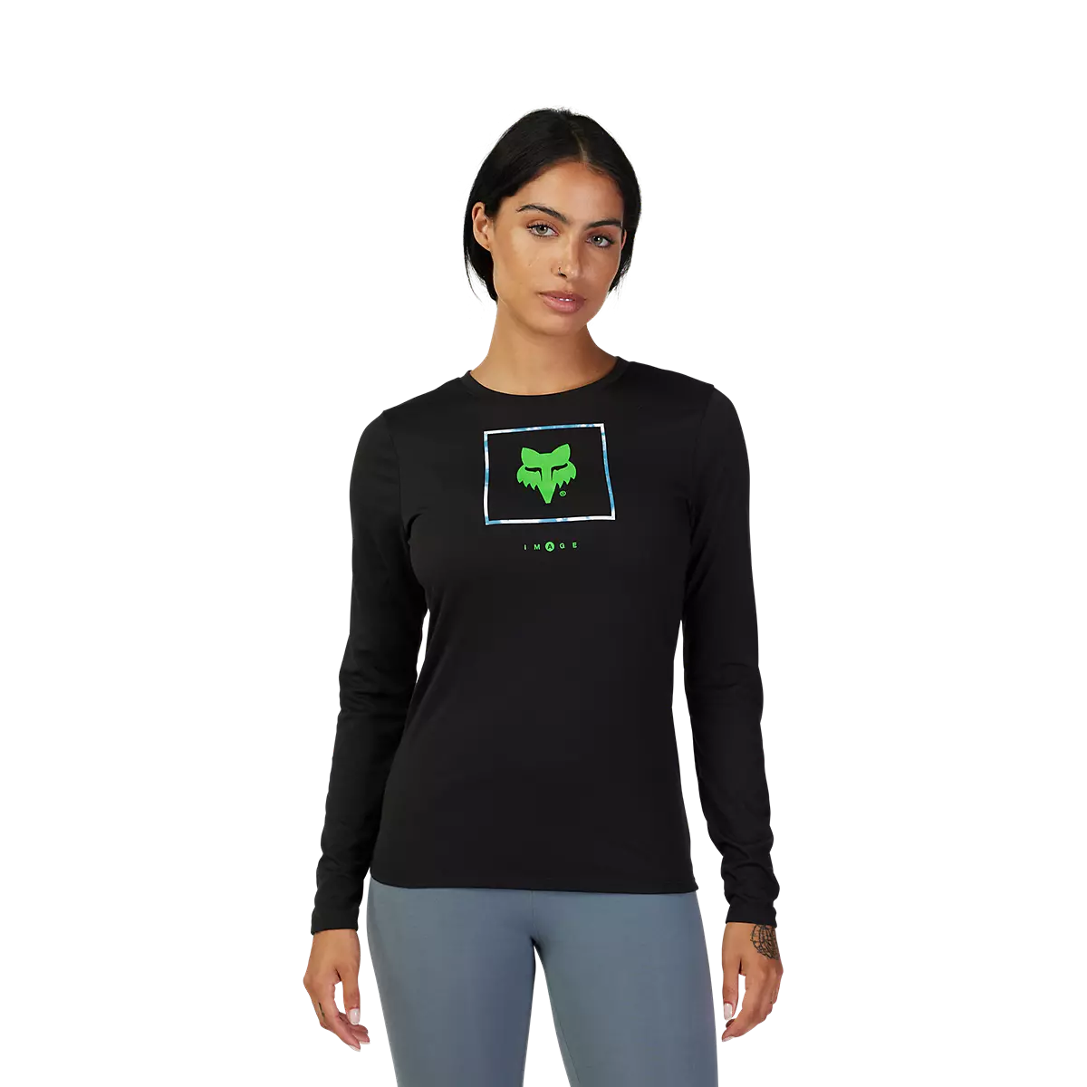 Fox Racing - Womens Atlas LS Tech Tee-Black (31768-001)