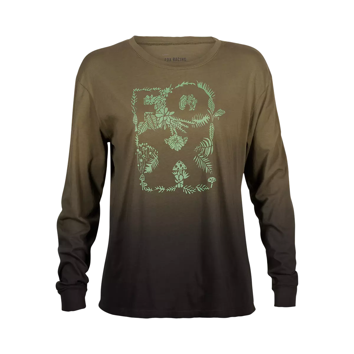 Fox Racing - Womens Sensory Dye LS Tee-Olive Green (31773-099)