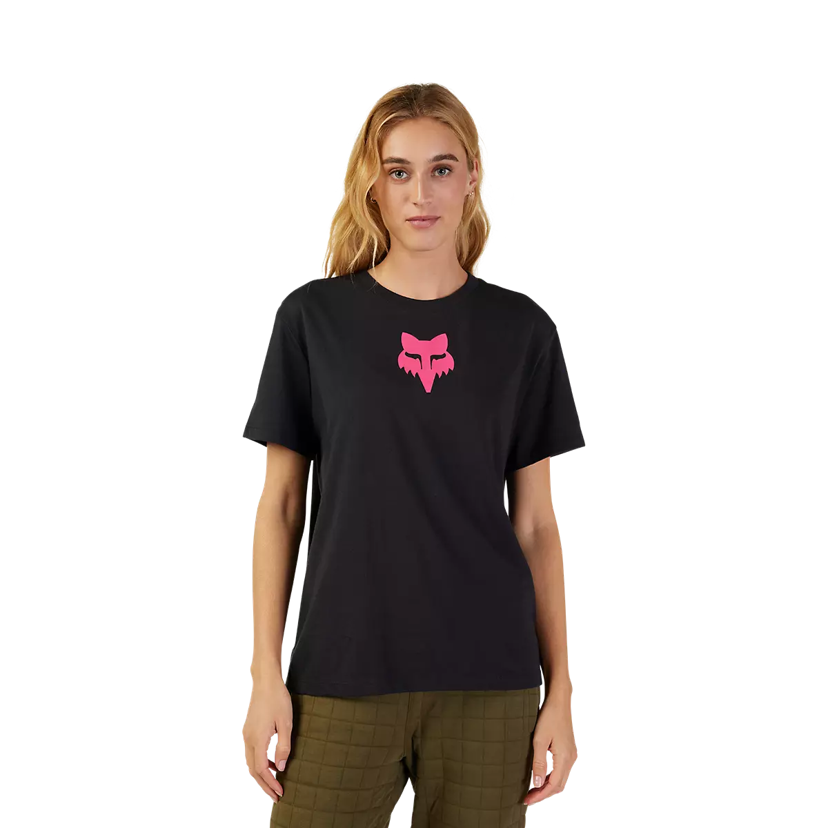 Fox Racing - Womens Fox Head SS Tee-Black/Pink (31850-285)