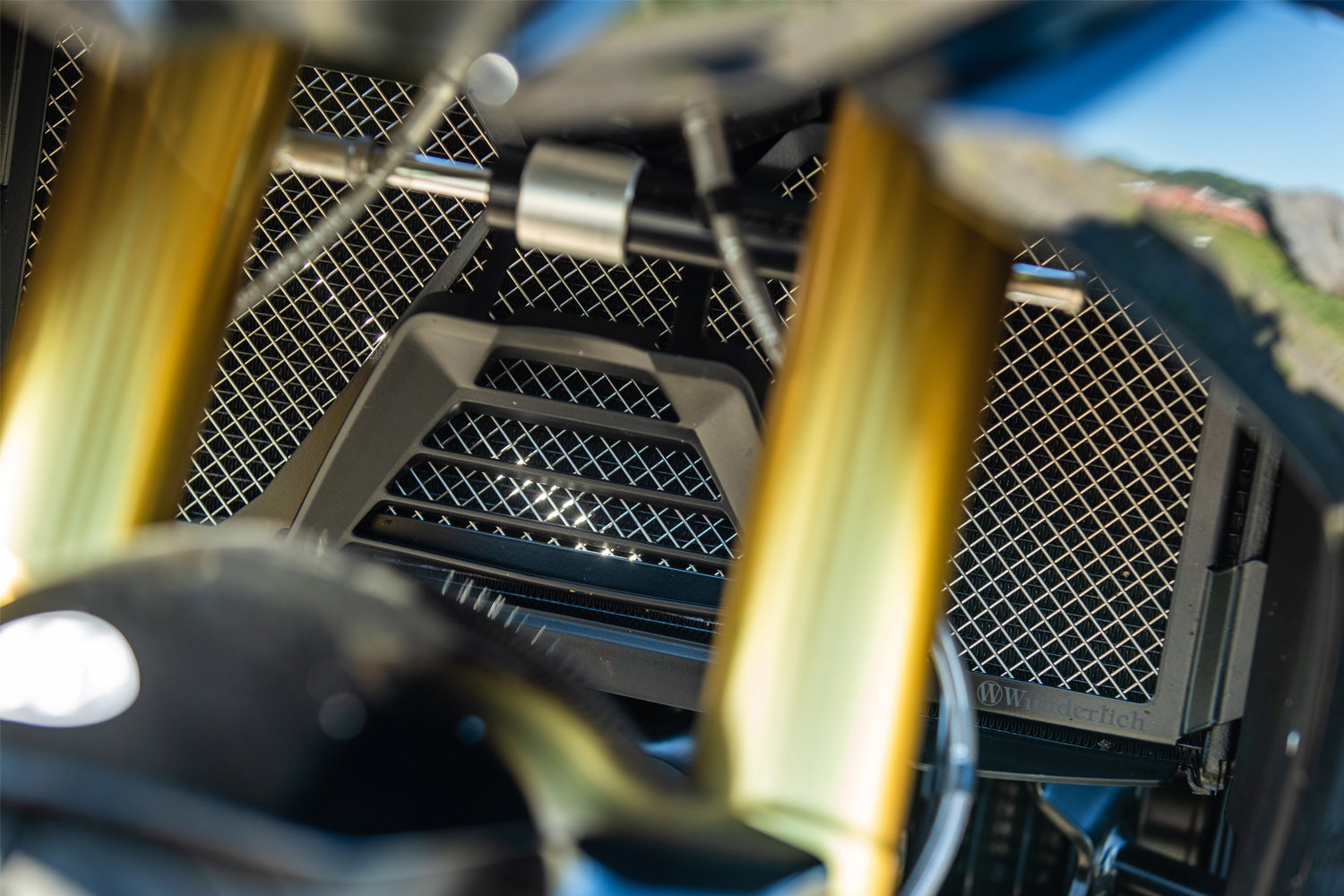 Wunderlich Radiator protection grill, protects the radiators of the gs lc