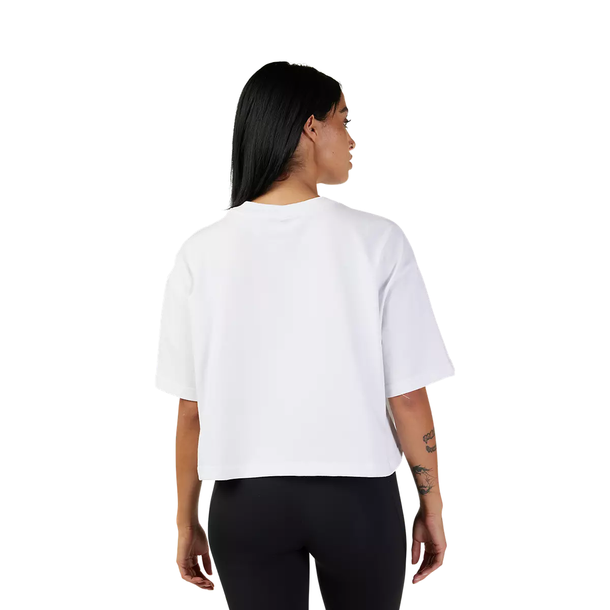 Fox Racing - Womens Wordmark Os Crop Tee-White (31984-008)