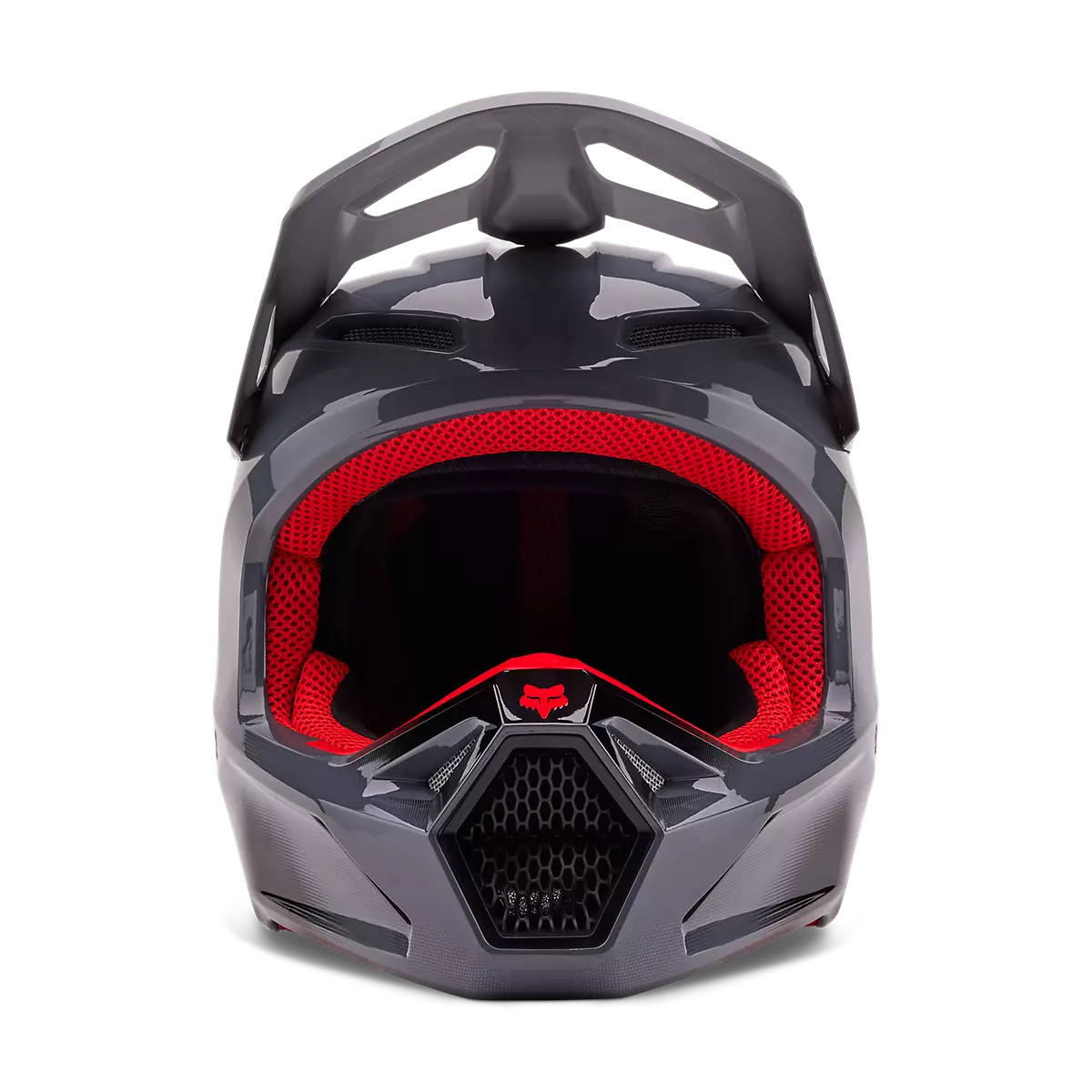 Fox Racing - V1 Interfere Helmet-Grey/Red (32044-037)