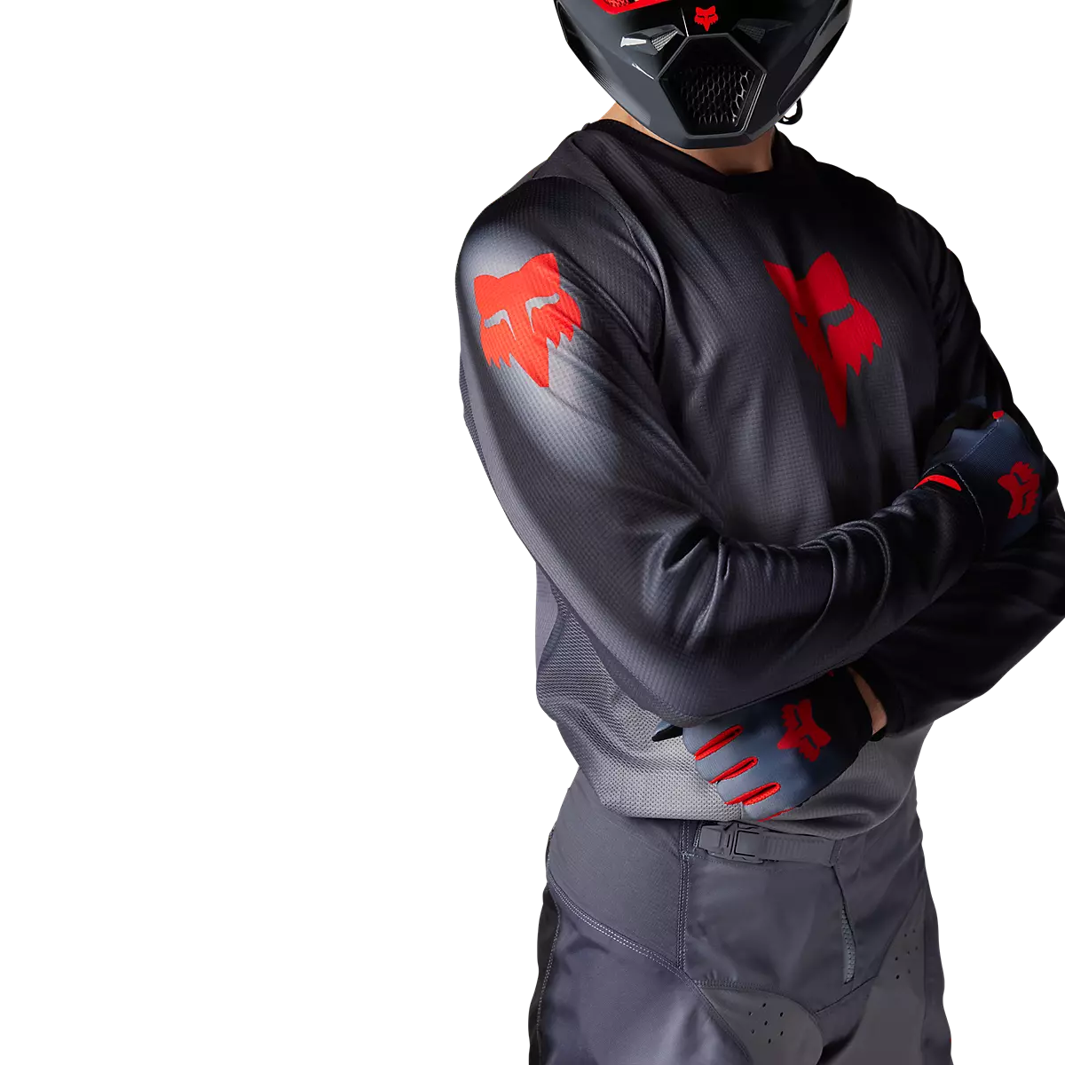 Fox Racing - 180 Interfere Jersey-Grey/Red (32053-037)