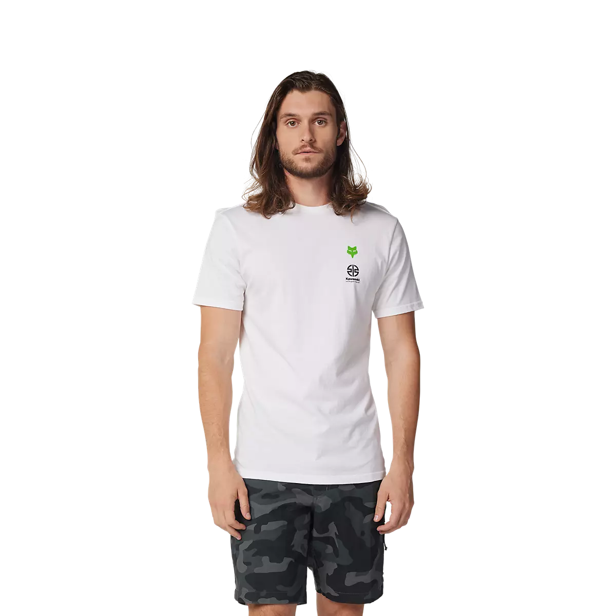 Fox Racing - Fox X Kawasaki Prem Short Sleeve Tee II-Optic White (32061-190)
