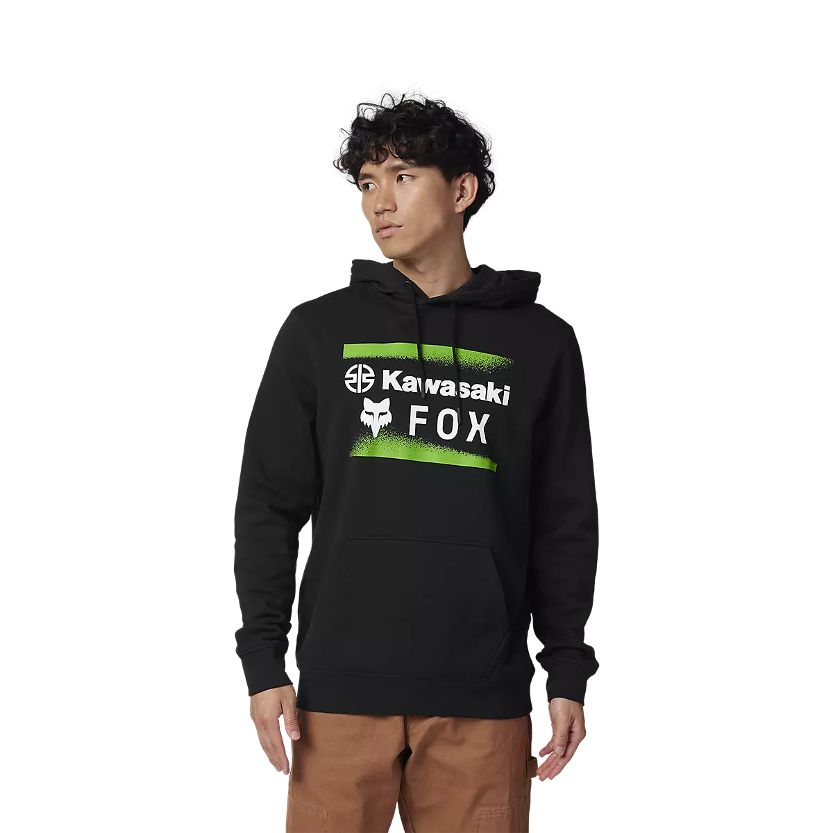 Fox Racing - Fox X Kawasaki Fleece Pullover-Black (32105-001)