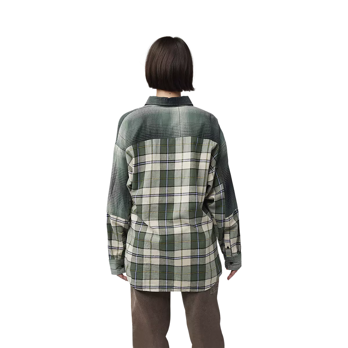 Fox Racing - Womens Oversized Flannel Shirt-Heather Green (32827-510)