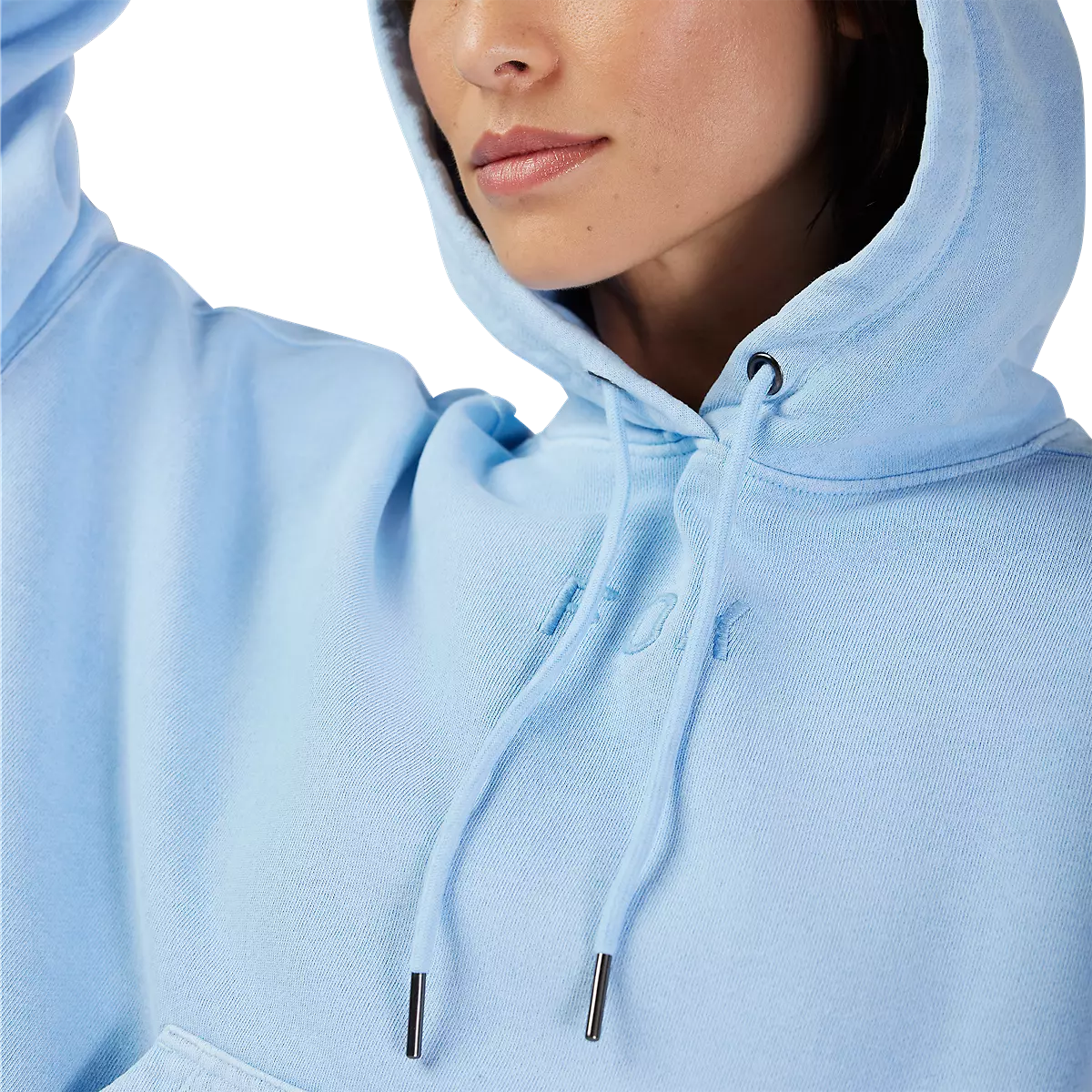 Fox Racing - Womens Wordmark Oversized Pullover Hoodie-Cashmere Blue (32830-381)