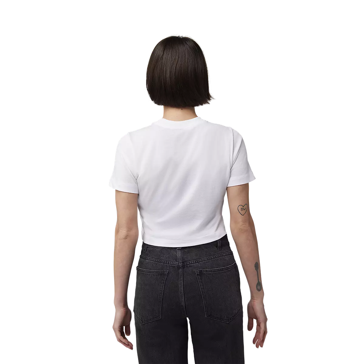 Fox Racing - Womens Race Crew Cropped Tee-White (32834-008)