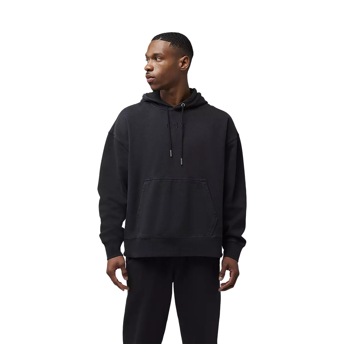 Fox Racing - Wordmark Oversized Pullover Hoodie-Black (32865-001)