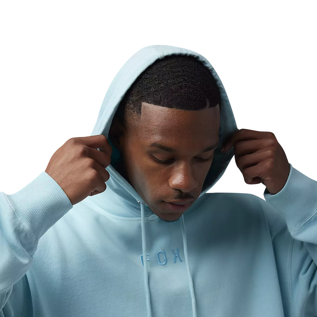 Fox Racing - Wordmark Oversized Pullover Hoodie-Light Blue (32865-116)