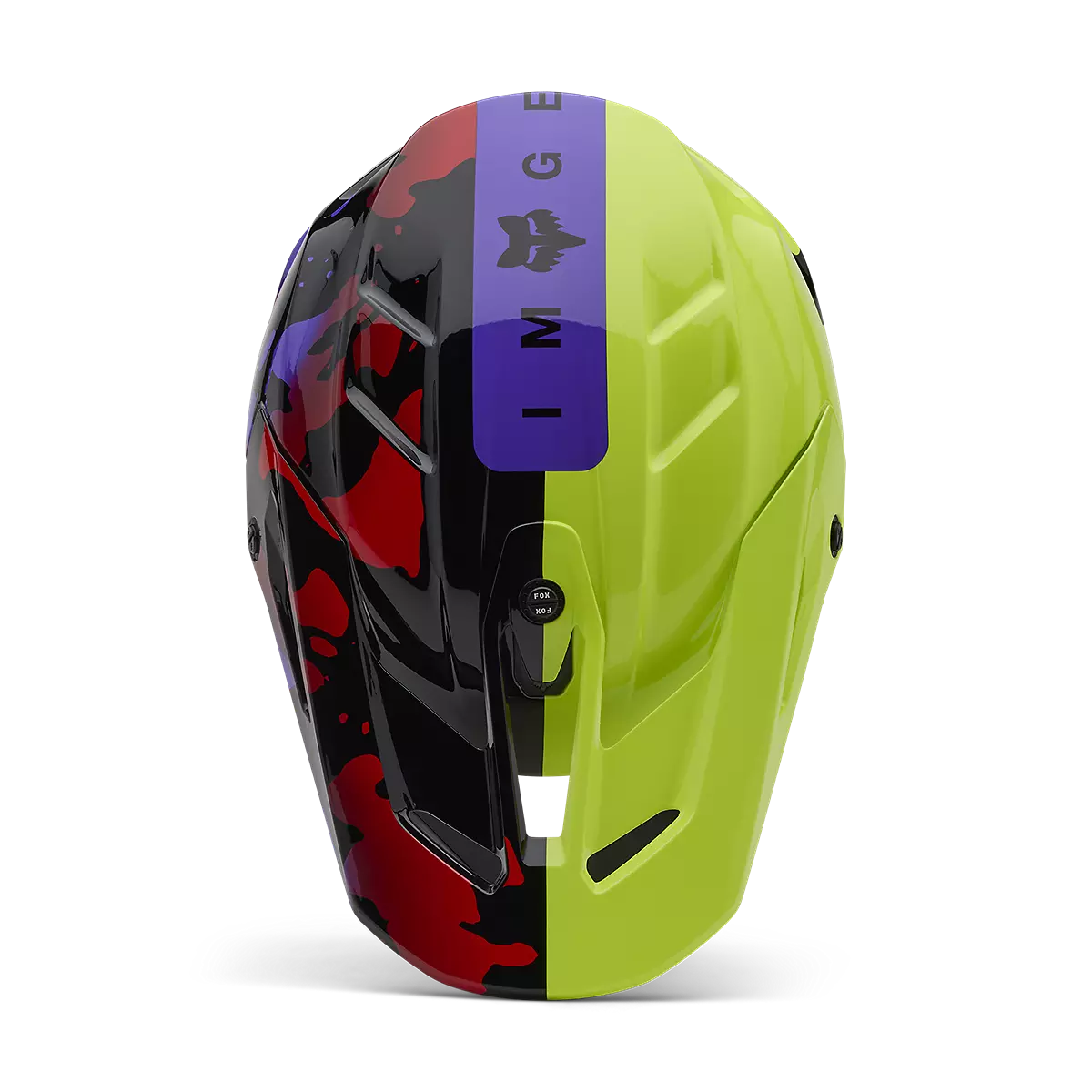 Fox Racing - V3 Throttle Helmet-Flo Yellow (32998-130)