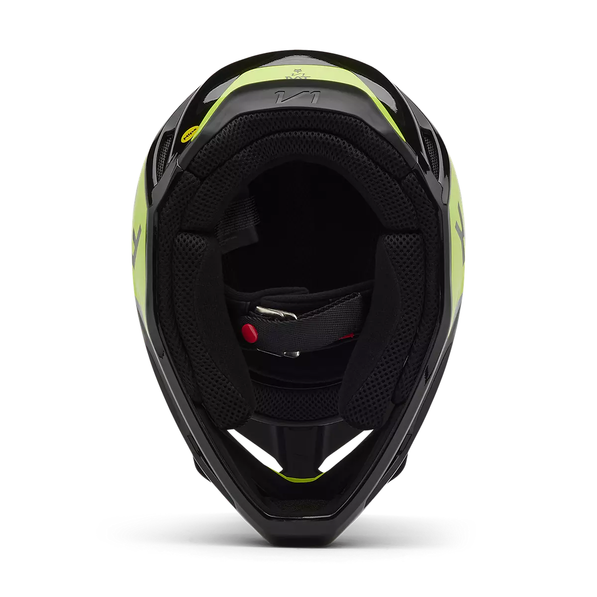 Fox Racing - V1 Lean Helmet-Grey/Yellow (32999-086)