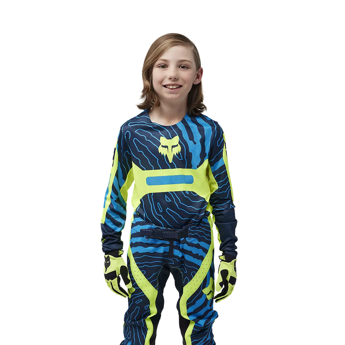 Fox Racing - Youth Flexair Impression Jersey-Flo Yellow (33048-130)