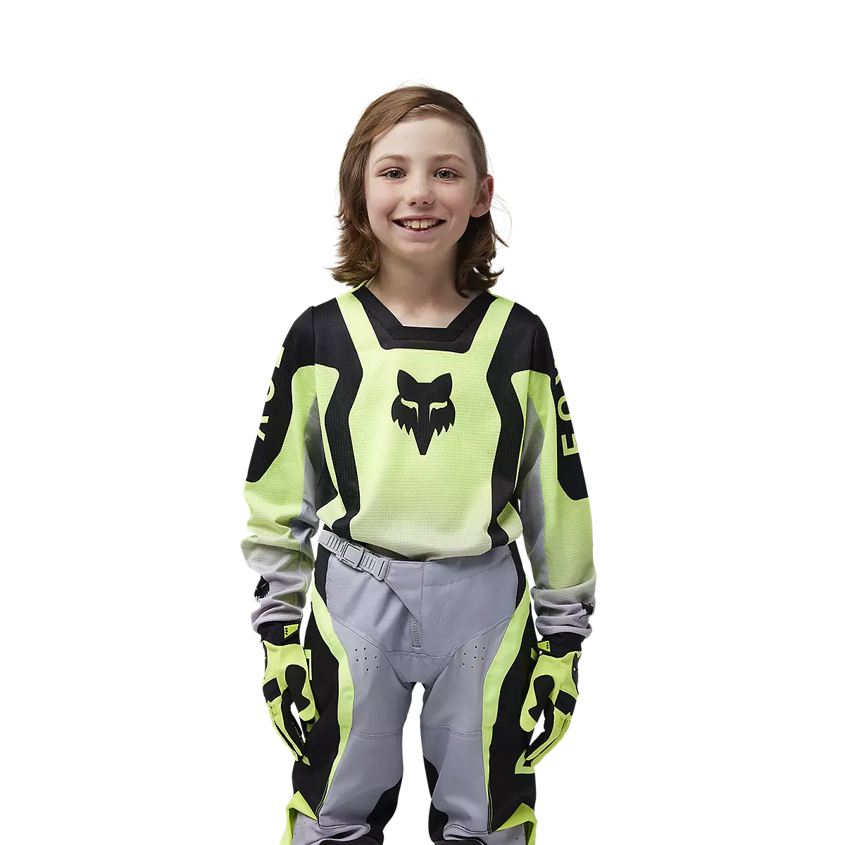Fox Racing - Youth 180 Lean Jersey-Flo Yellow (33049-130)