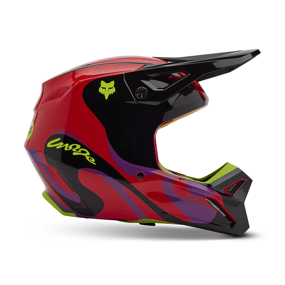 Fox Racing - V1 Emotion Helmet-Flo Red (33123-110)