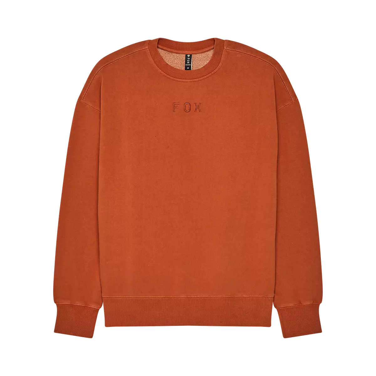 Fox Racing - Wordmark Oversized Crew Pullover-Medium Brown (33142-633)