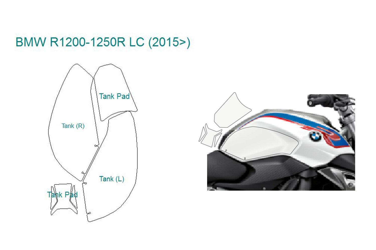 PremiumShield - Tank Protection for R 1200 R LC