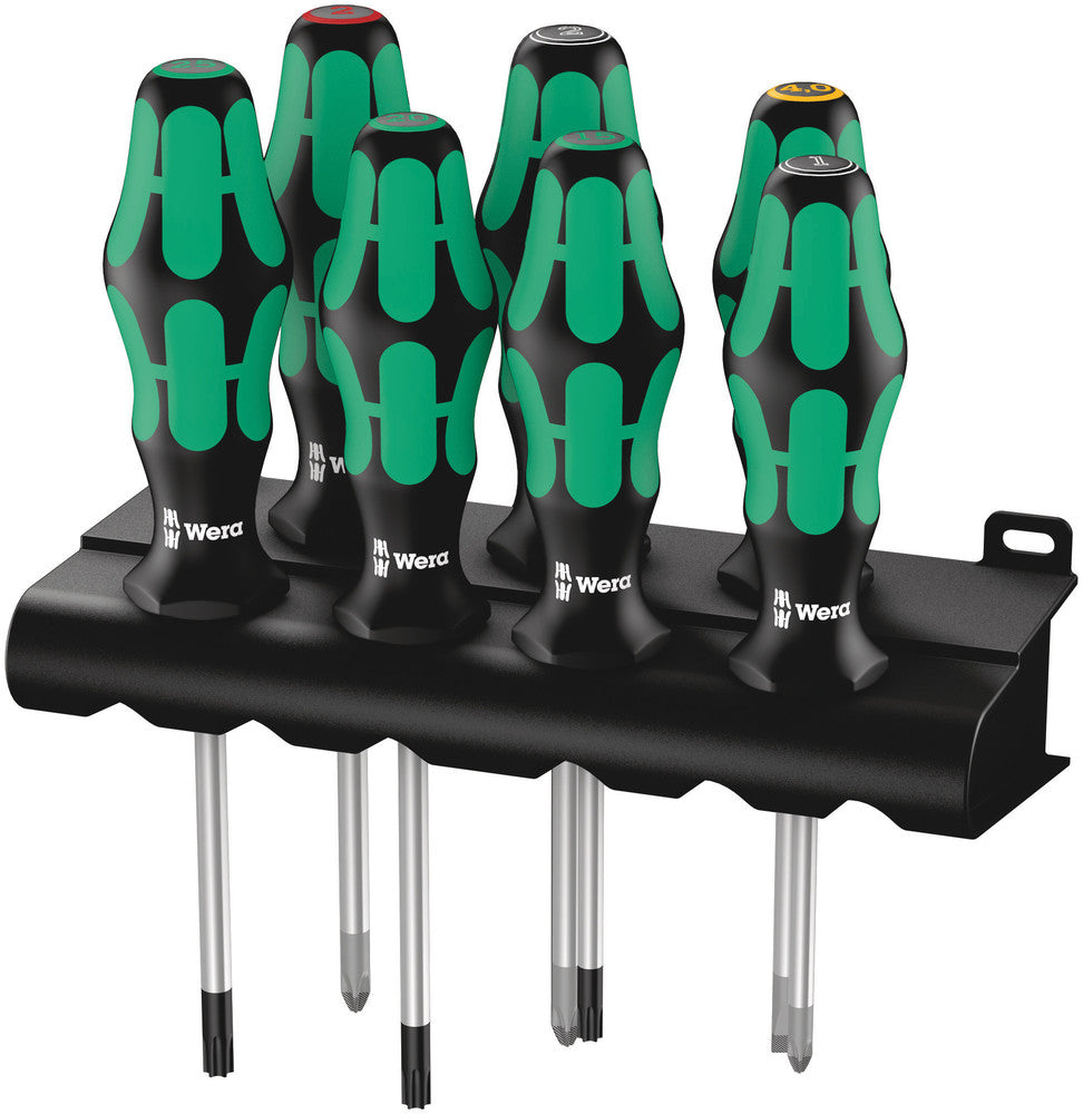 Wera Tools - 335/350/367/7 Rack Screwdriver set Kraftform Plus Lasertip and rack
