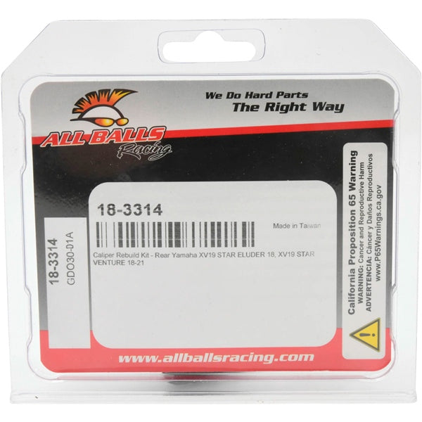 AllBallsRacing-CALIPER REBUILT KIT RR YAM ALLBALLS 18-3314 613310807896