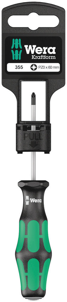 Wera Tools - 355 PZ SB Screwdriver for Pozidriv screws