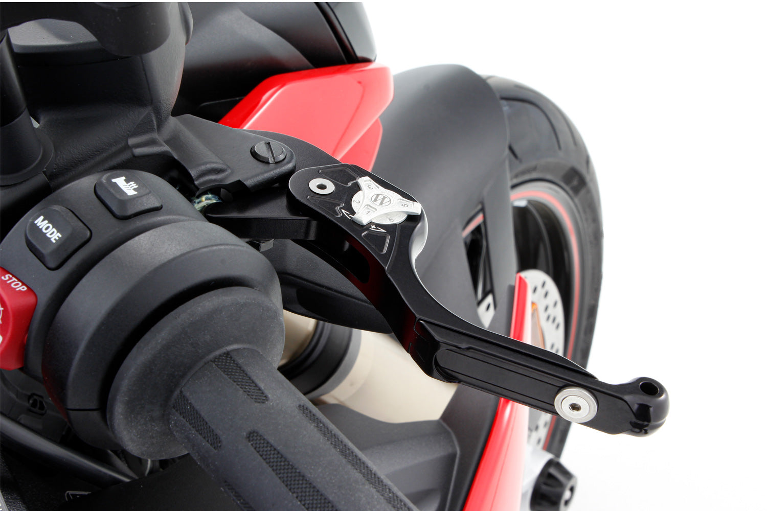 Brake | clutch levers VarioLever with adjustable lever length and reach. The lever length can be changed to suit your personal requirements