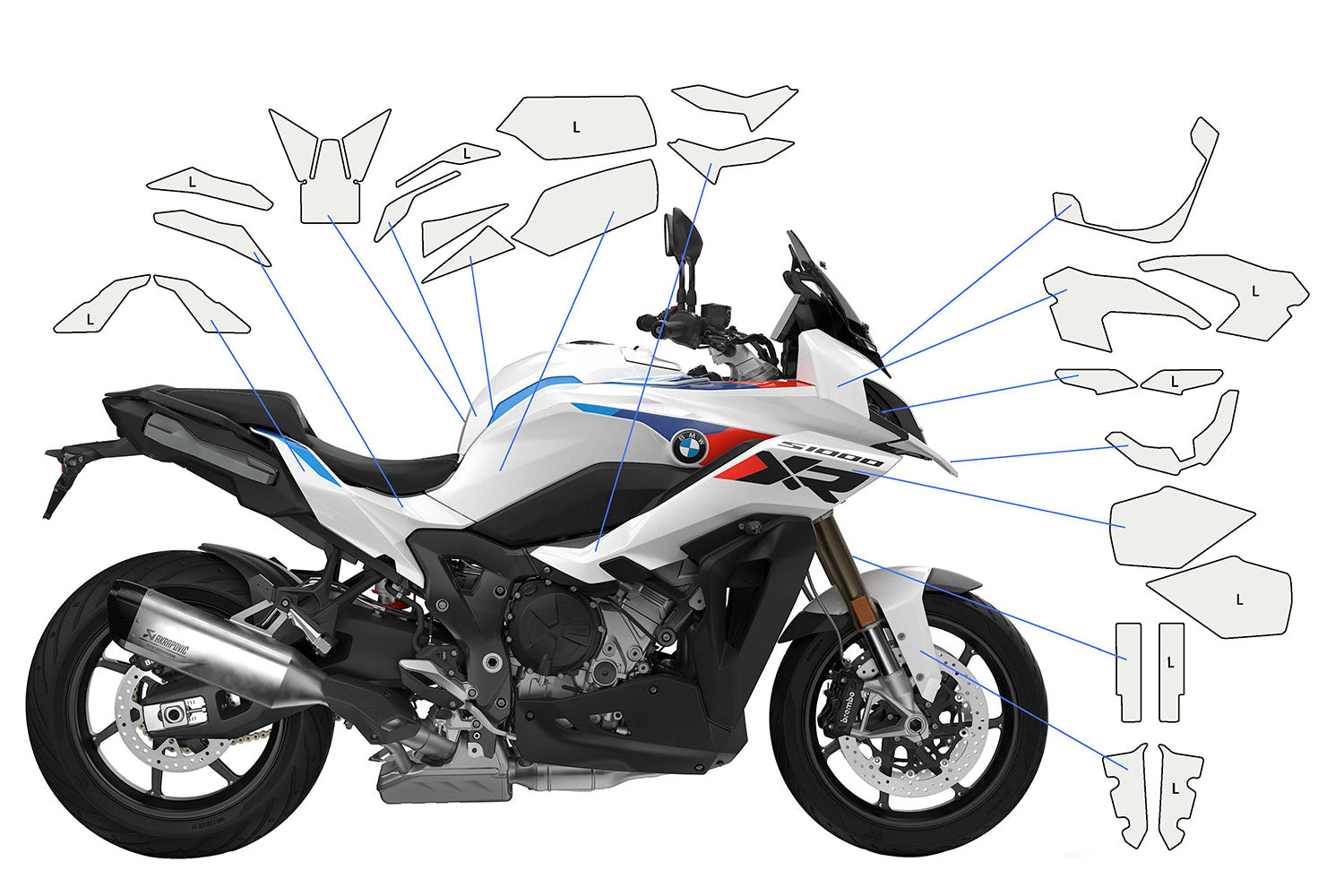 PremiumShield - Complete Paint Protection Set for S 1000 XR (2024-)