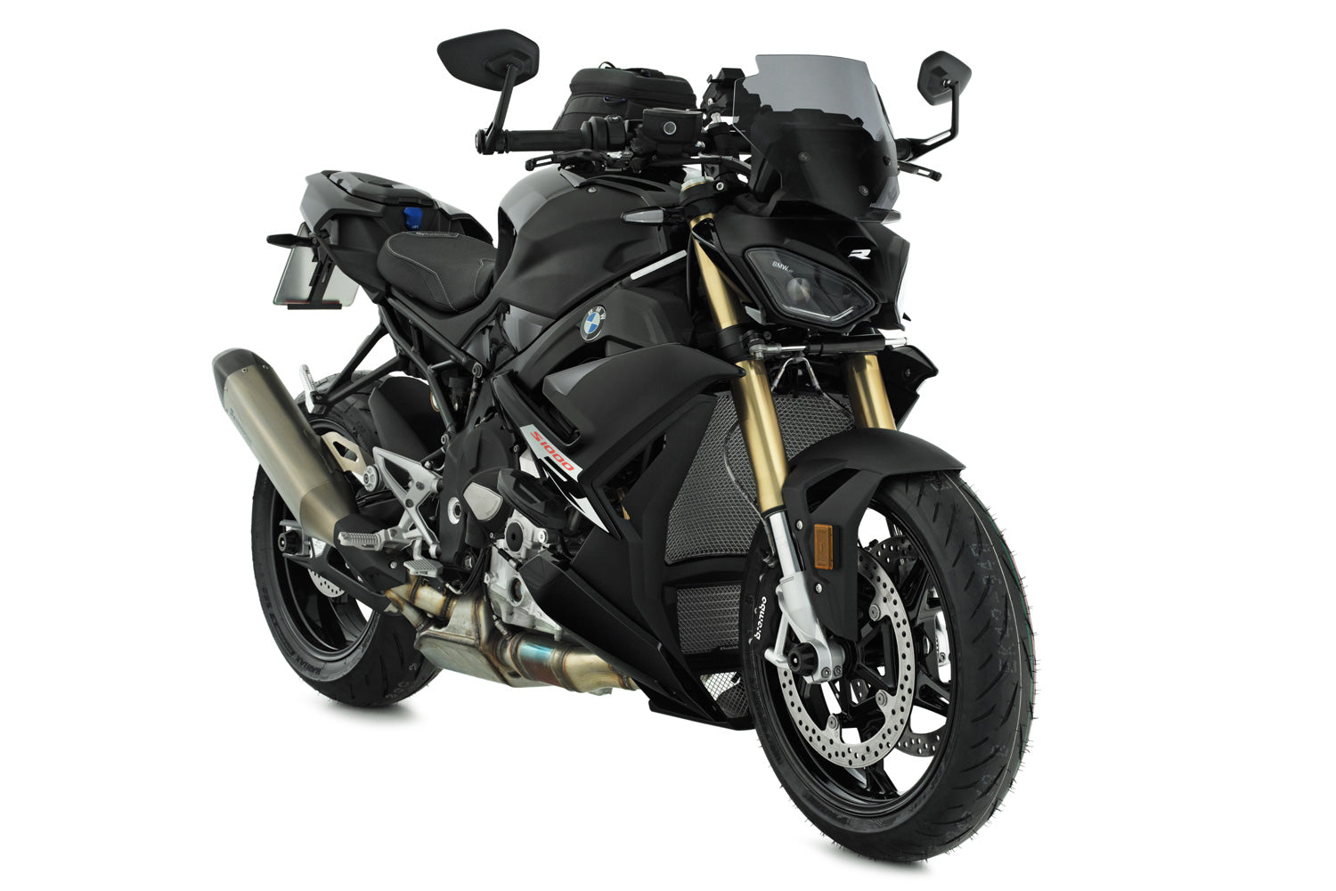 Prevents damage and heavy dirt from foreign bodies thrown up by the front wheel