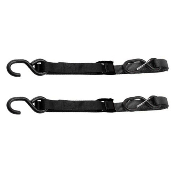 1 x 6' Cam Buckle Handle Bar Strap with Soft Loops, Motorcycle Tie Downs 