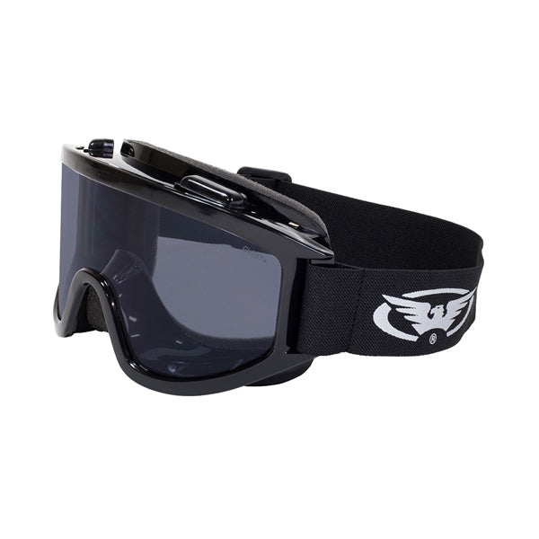 GlobalVision-GOGGLE WIND-SHIELD SMK W/POUCH WIND-SHIELD SM A/F 787217650135