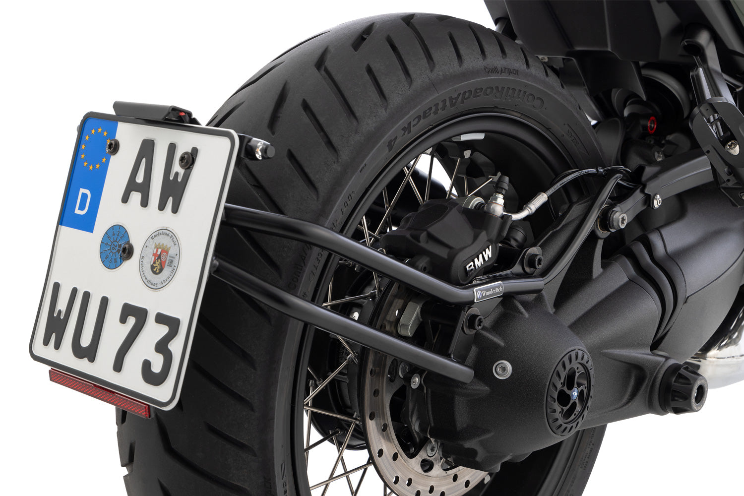 Wunderlich SWING License Plate Holder for Cardan Mount R 12 - complete your BMW ✔ Premium components ✔ Integrated design ➜ Order now