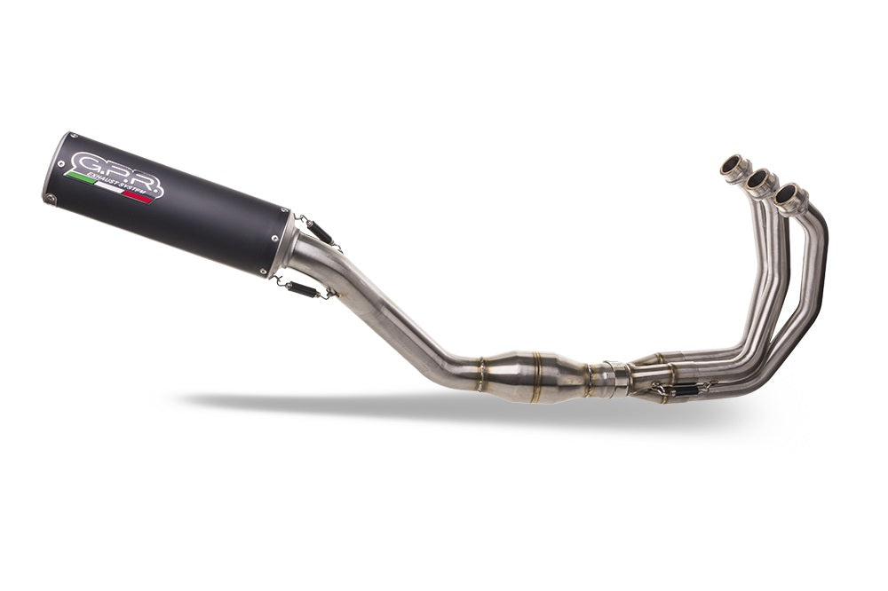 GPR-Exhaust---M3-Black-Titanium-Full-Line-for-Tracer-9-from-2021-to-2024-dB-Killer-Catalyst