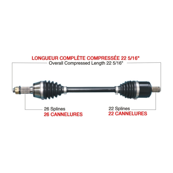 KimpexHD - Complete HD Axle (POL-6010HDK)