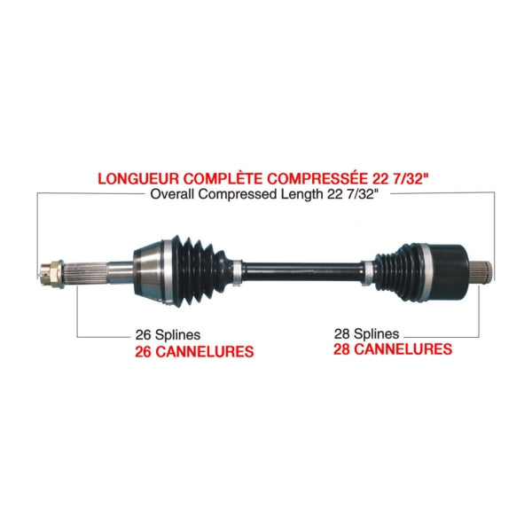 KimpexHD - Complete HD Axle (POL-6036HDK)