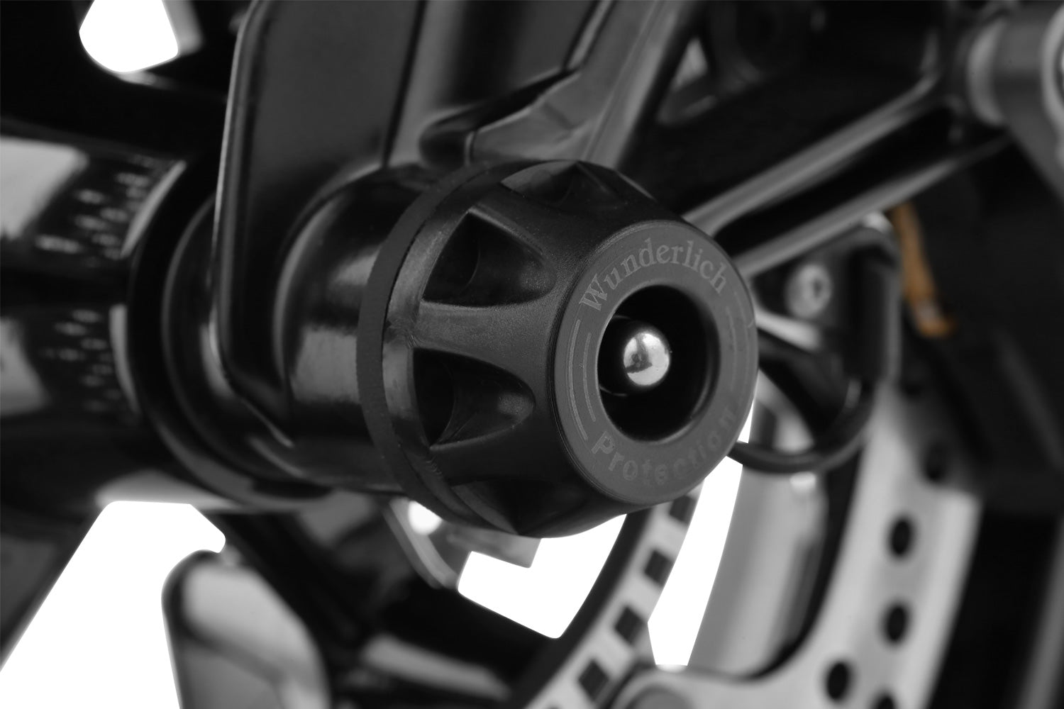 DoubleShock axle protection pads now also keep the front fork a safe distance from the asphalt and help prevent