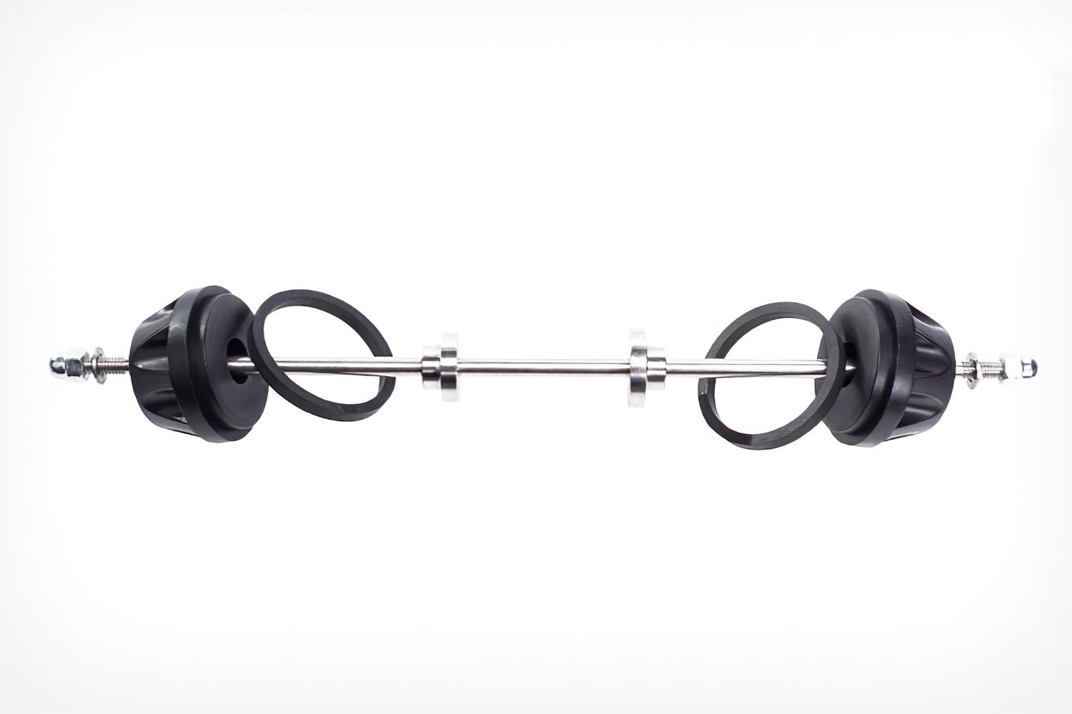 DoubleShock axle protection pads now also keep the front fork a safe distance from the asphalt and help prevent