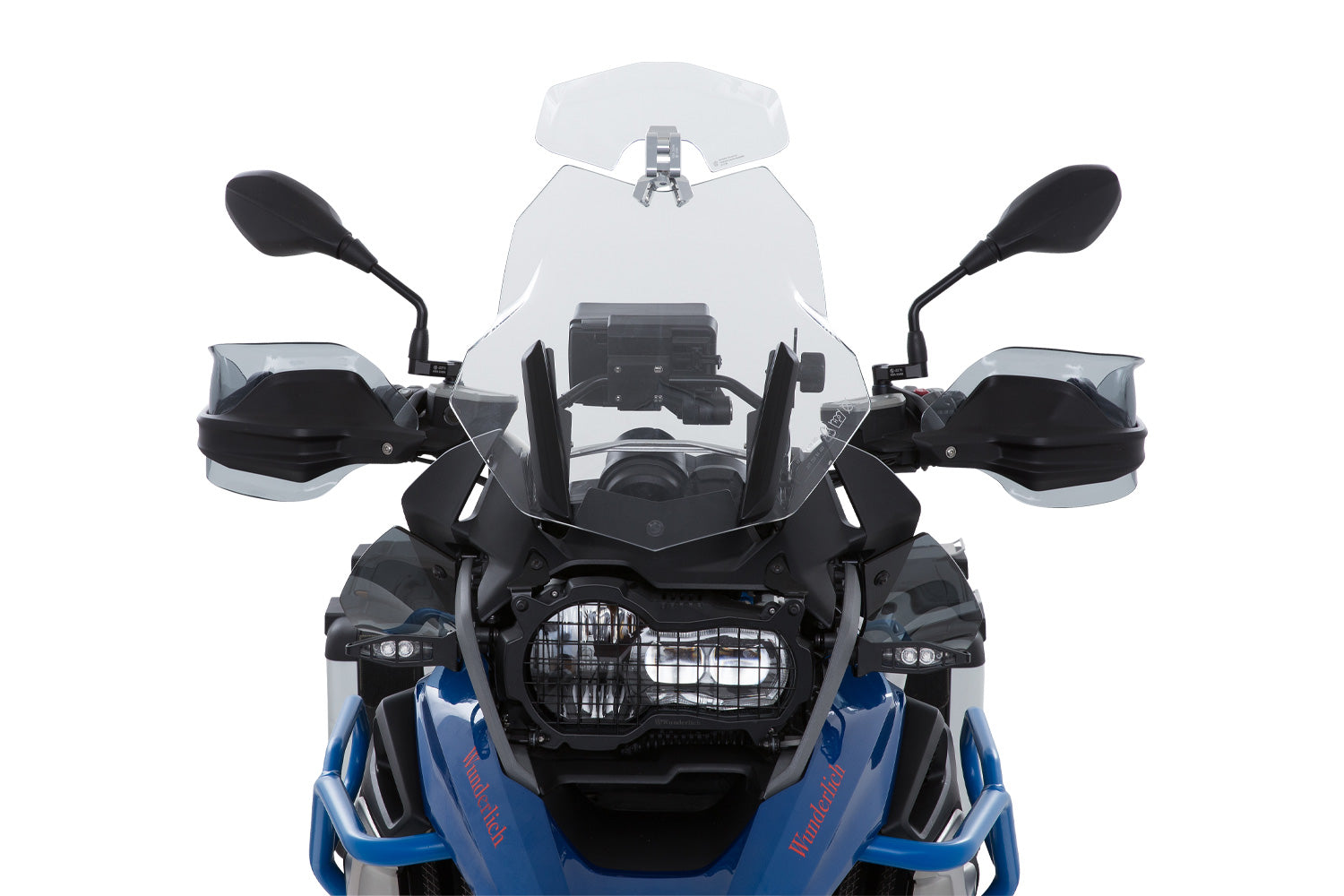 Wunderlich windshield extension Vario-ERGO 3D+ transparent, perfect wind protection thanks to the clever add-on spoiler