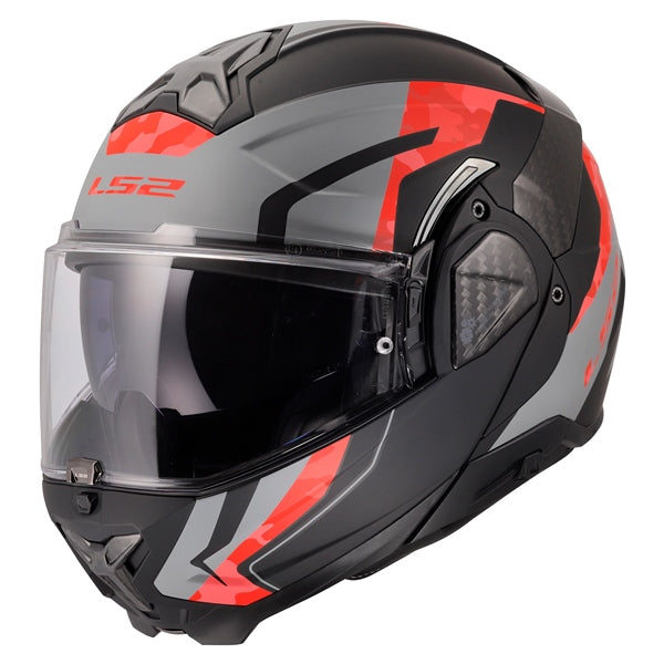 LS2-HELM ADVANT II GLIDE MAT BK/GY/RD 3XL 5691024313XL 694214178929