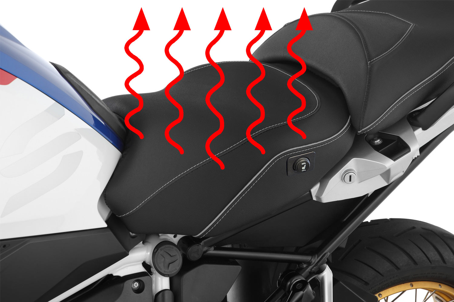 Wunderlich rider seat AKTIVKOMFORT with aftermarket seat heating-42723-622