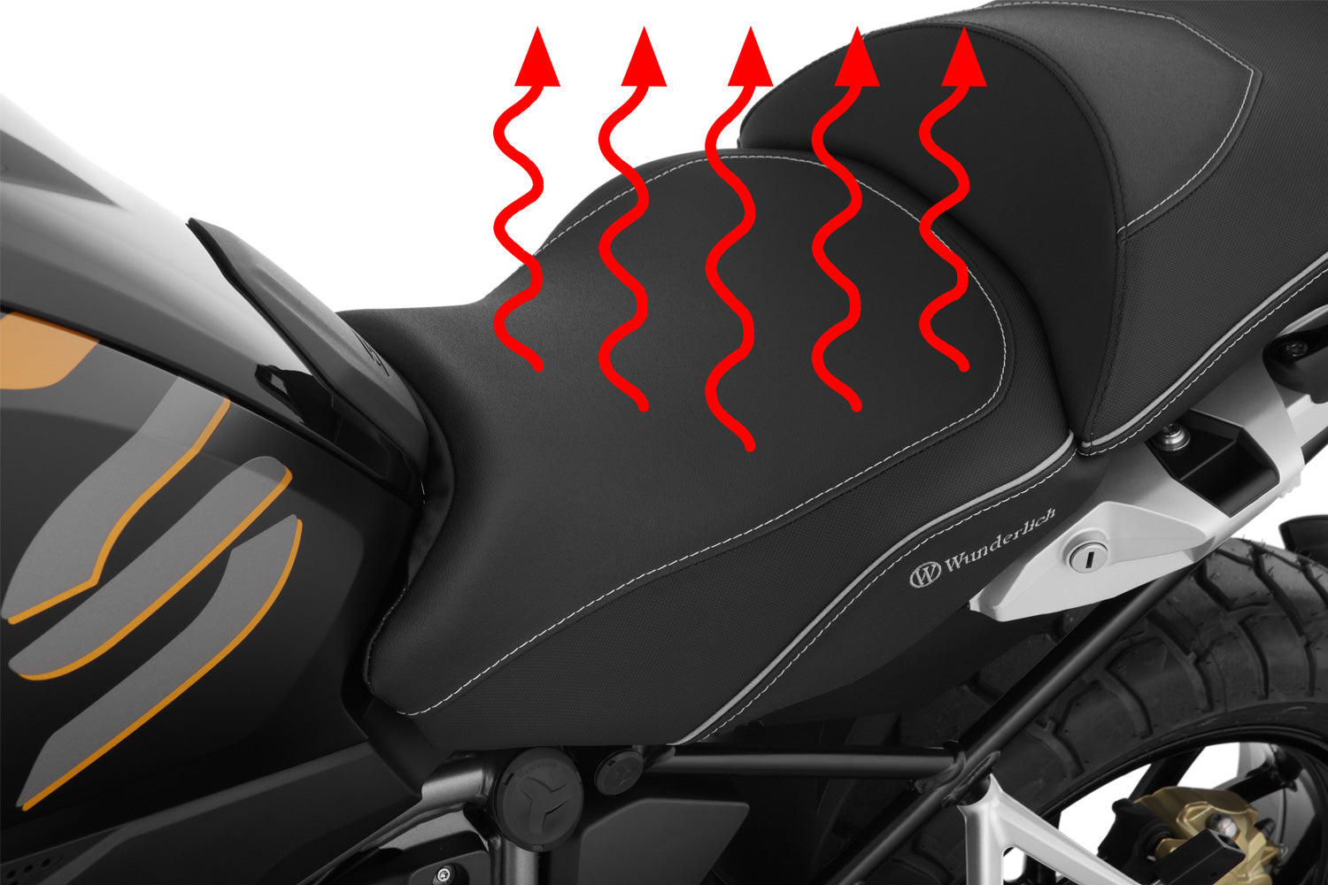 Wunderlich AKTIVKOMFORT rider seat - with seat heating Smart Plug & Play-42726-002