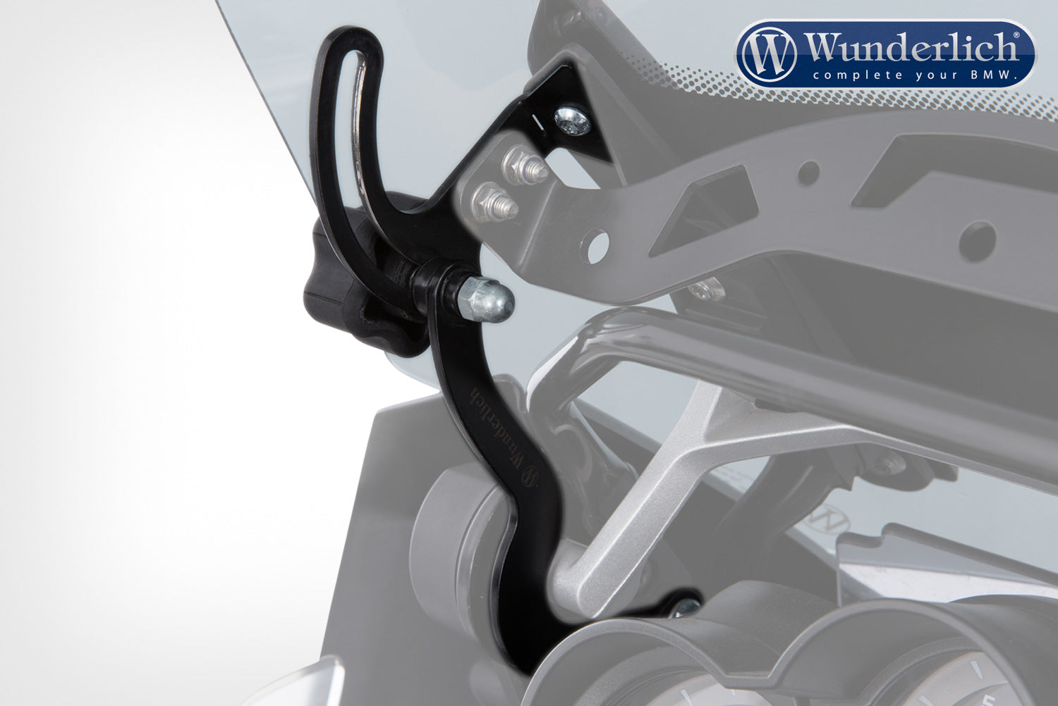 The windshield reinforcement on both sides stabilises the windshield and thus reduces turbulences caused by the airflow at high speeds