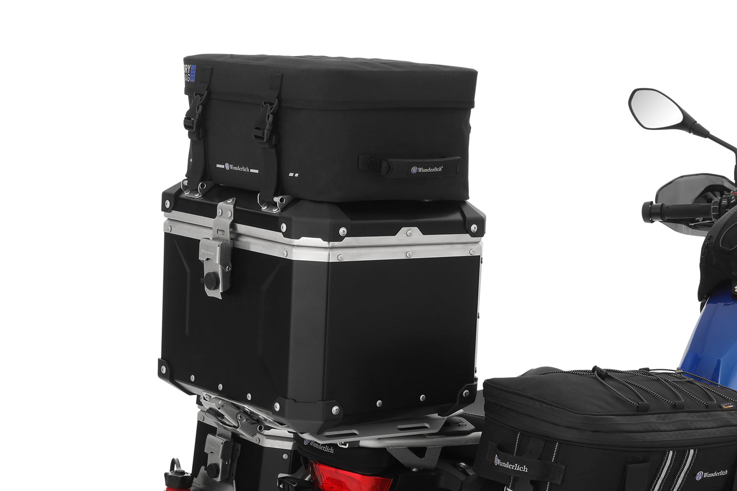 Our top case top bag ELEPHANT DRYBAG fits on the top case