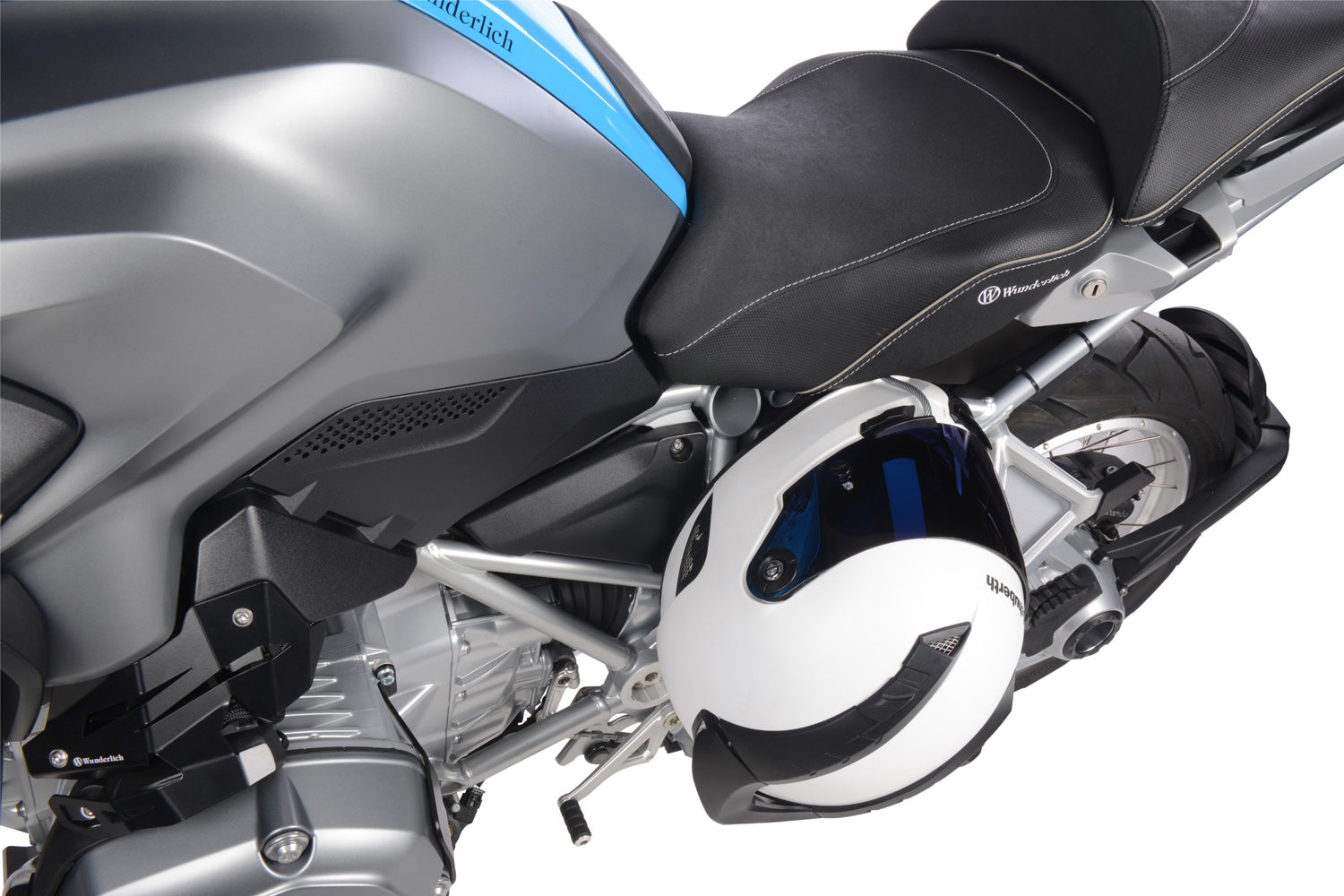 Wunderlich helmet anti-theft system „HelmLock“. The safest helmet protection.