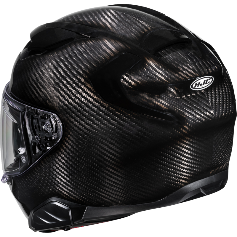 HJC F71 Carbon Solid Black rear