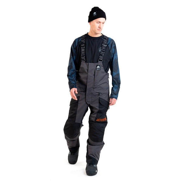 Jethwear-BIB PANT MEN TREELINE BK/IRON/OG SHELL M J2522-025-M 7340107561879
