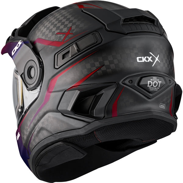 CKX-HELM MISSION EDL FURY TWL/SCRLT MAT 3XL 516997