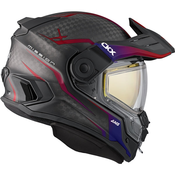 CKX-HELM MISSION EDL FURY TWL/SCRLT MAT 3XL 516997