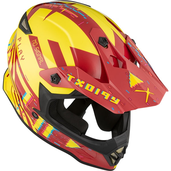 CKX-HELM TX019Y ERROR RD/YE MAT S CKX 518482
