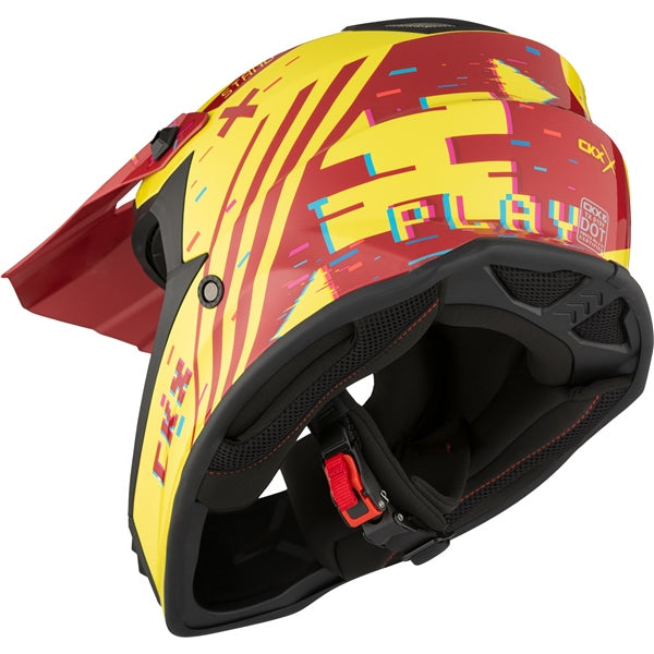 CKX-HELM TX019Y ERROR RD/YE MAT S CKX 518482
