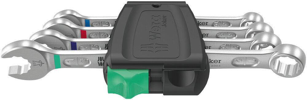 Wera Tools - 6003 Joker 4 Set Imperial 1 Ring spanner set